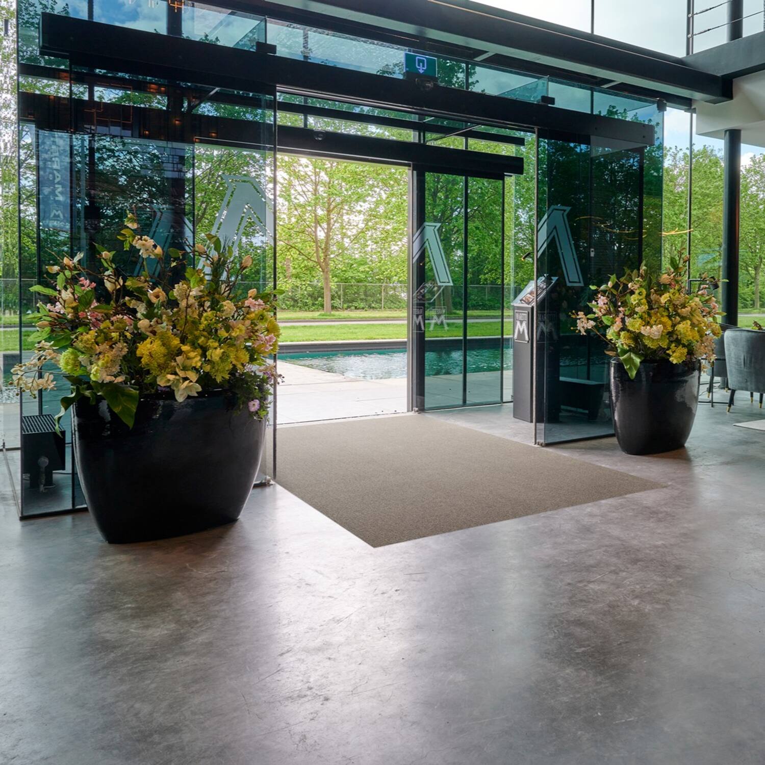INTR. Moist Schoonloopmat | Betongrijs | 135cm